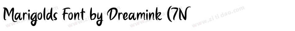 Marigolds Font by Dreamink (7NTypes)字体转换